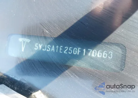 2016 Tesla Model S 60D/70D/75D/85D/90D from USA, damaged, VIN 5YJSA1E25GF170663